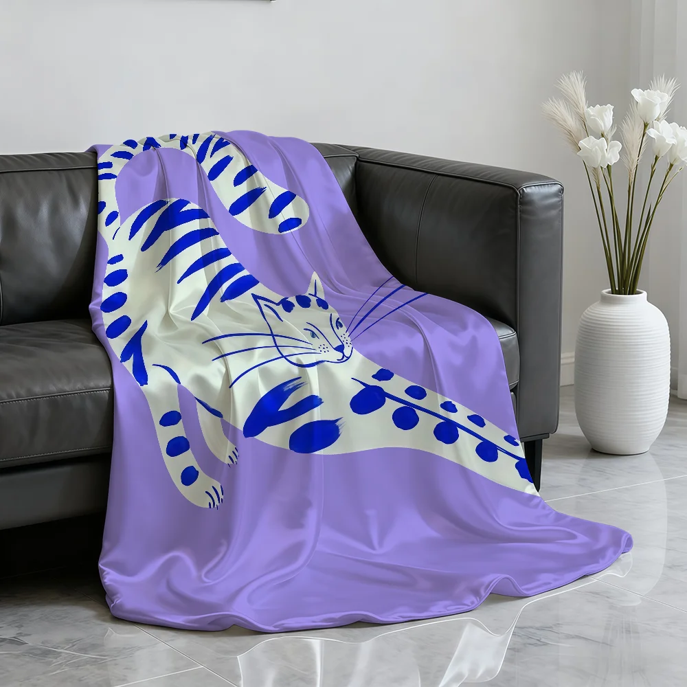 

Nordic Animal Minimalist Blanket Soft Throw Blanket for Home Bedroom Bed Sofa Picnic Travel Office Rest Cover Blanket Gift