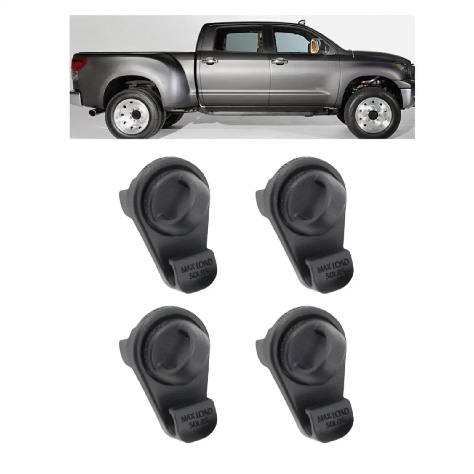 4 Pieces PT278-35075 Bed Rail Mini Tie Down Professional Versatile Premium Easy