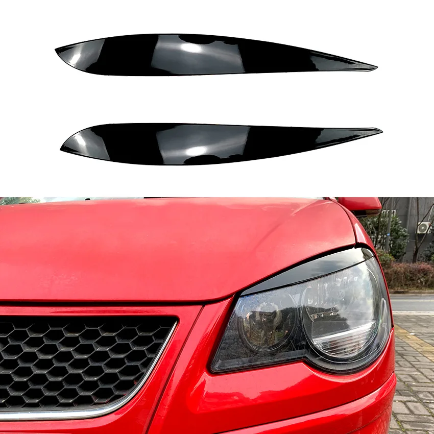 

For Volkswagen Polo 9N 2005-2009 front headlight eyebrow exterior sticker modification