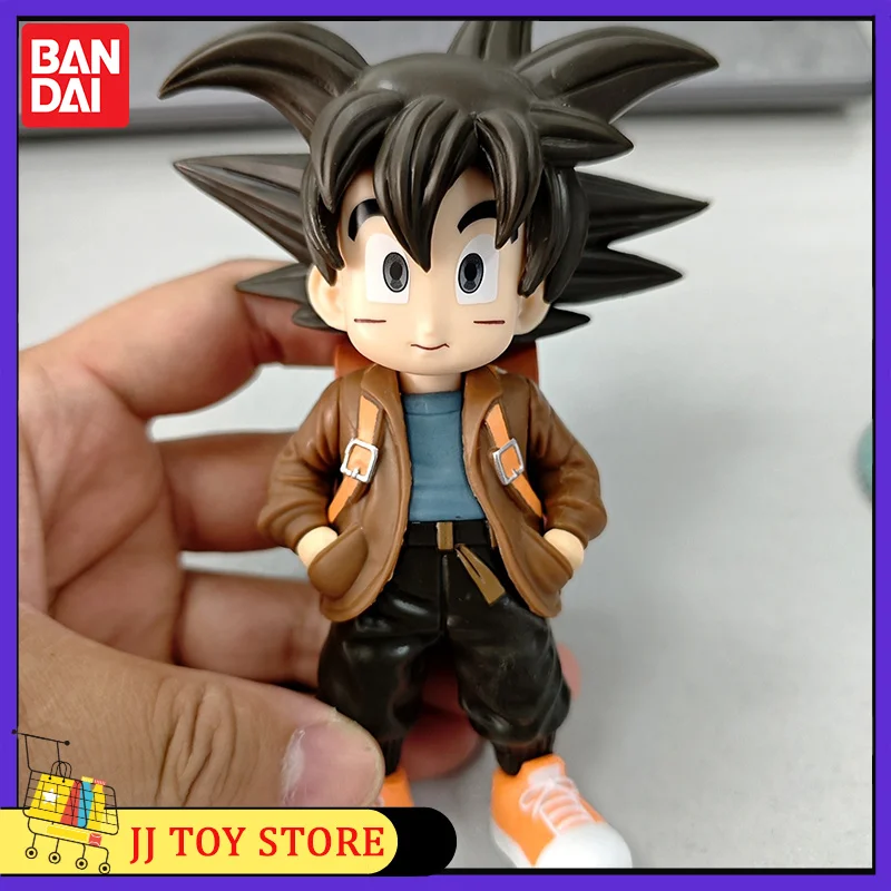 Anime Dragon Ball Son Goku Action Figure, 14cm, Kawaii, Estilo Estudantil, Fofo, Decorar, Enfeites de Mesa, Presente de Aniversário Infantil