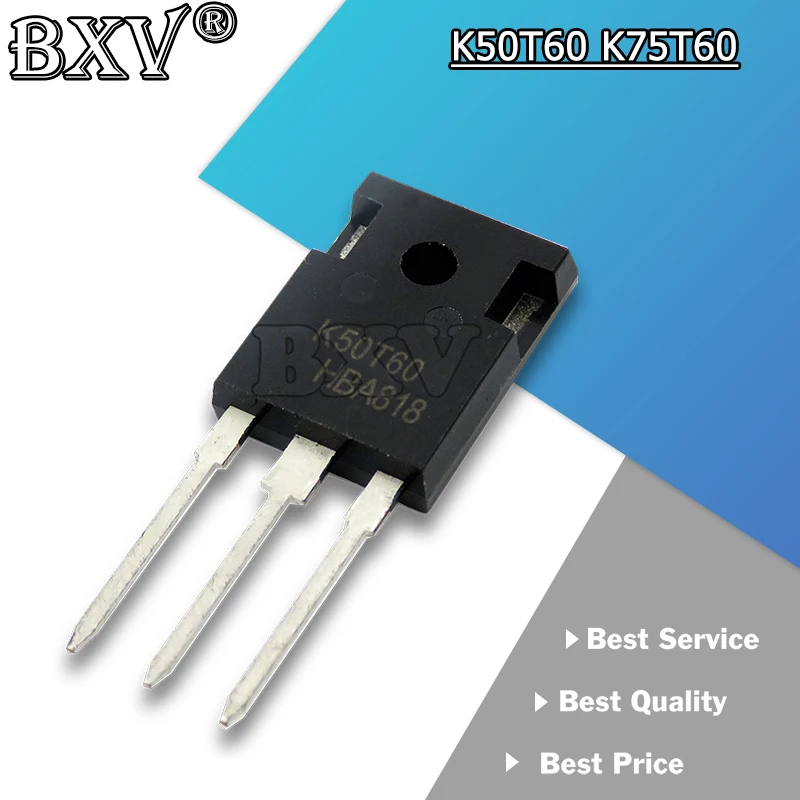 5PCS/LOT K50T60 IKW50N60T 50N60  K75T60 IKW75N60T 75N60 TO-247 IGBT Transistor