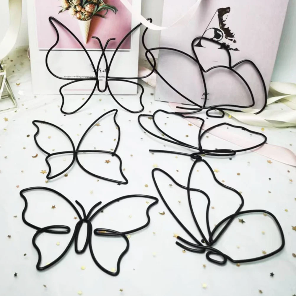 

6Pcs Metal Butterfly Wall Art Realistic Design Longtime Use Beautiful Ornament for Home Garden Patio Metal Butterfly Wall Art