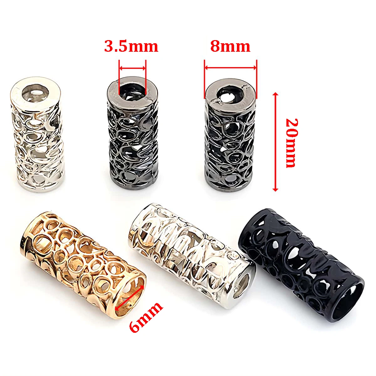 10/15 Stück Metallschnallen-Kordelstopper, verstellbare Verschlüsse für Kleidung, Hosen, Schuhe, Kordelendverschlüsse, rutschfeste DIY-Zubehörteile – Detail 2