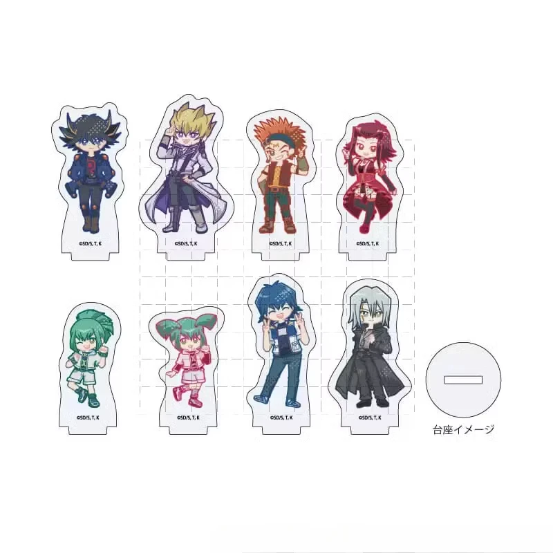 Anime Yu-Gi-Oh! 5D\'s Acrylic Stand Doll Game Fudo Yusei JACK ATLAS Akiza Izinski Mini Figure Model Plate Cosplay Toy Gift