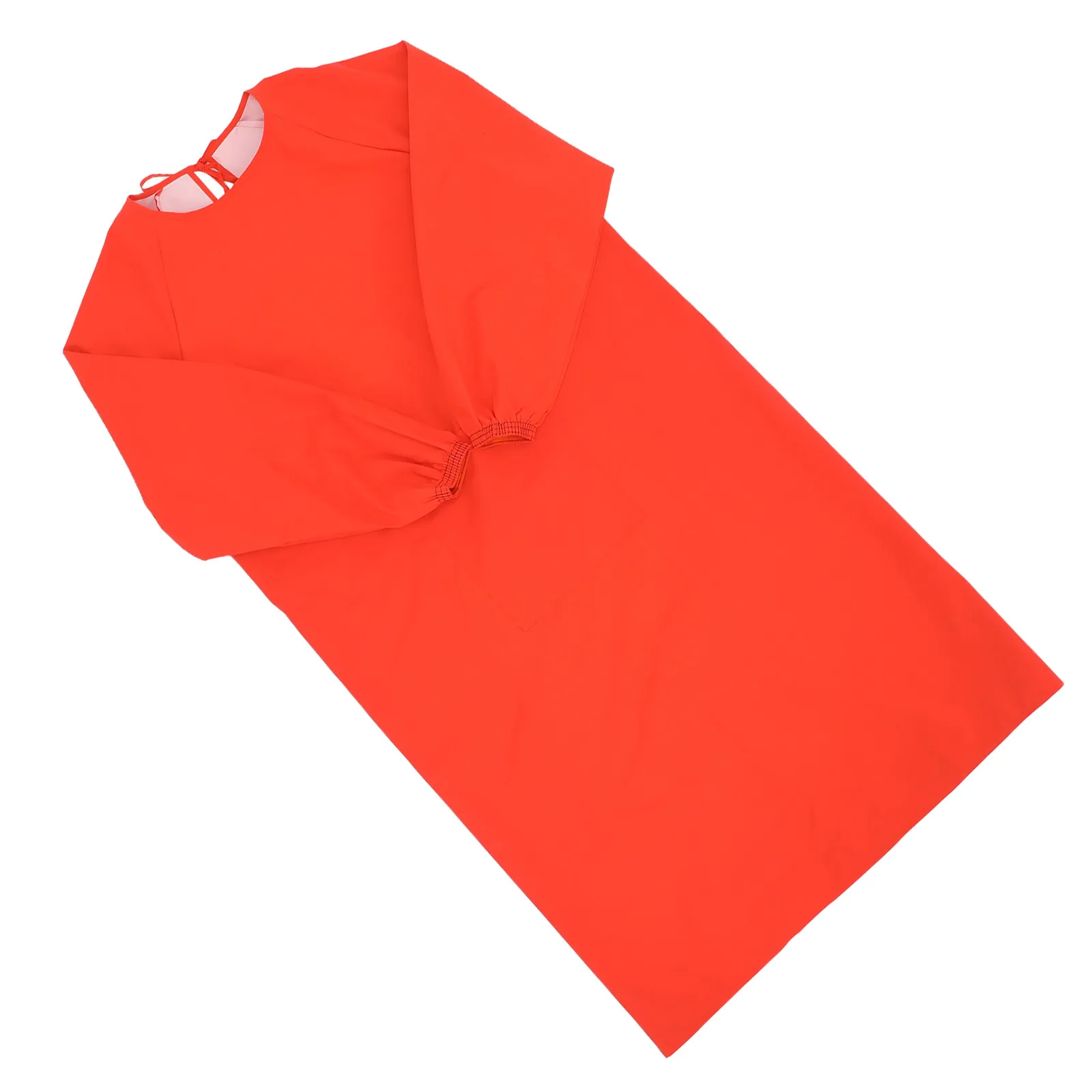 Waterproof Apron Orange Long Sleeves Smock Overalls Work Apron Oil Proof Kitchen Cleaning Dog Grooming Server Restaurant