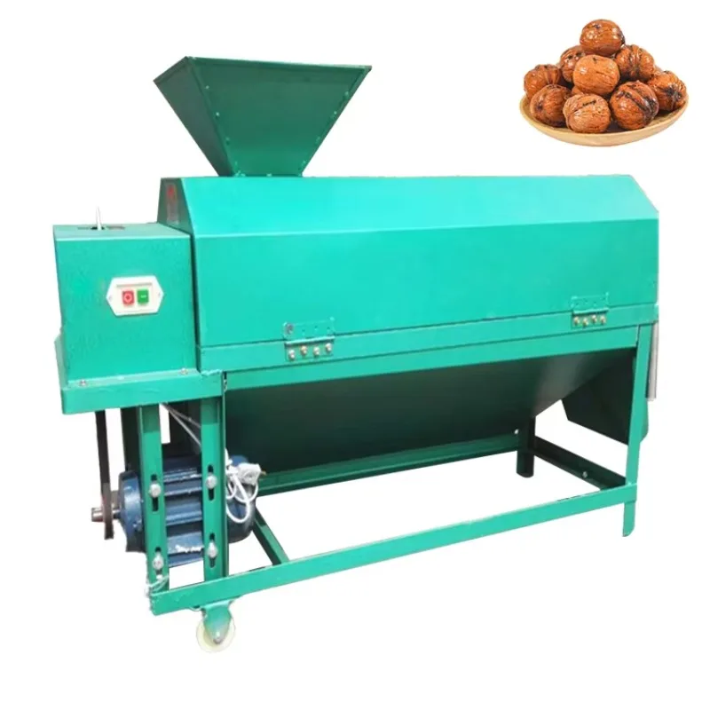 Customized Walnut Skin Removing Machine Walnut Green Peel Remove Machine Green Walnut Peeling Washing Machine