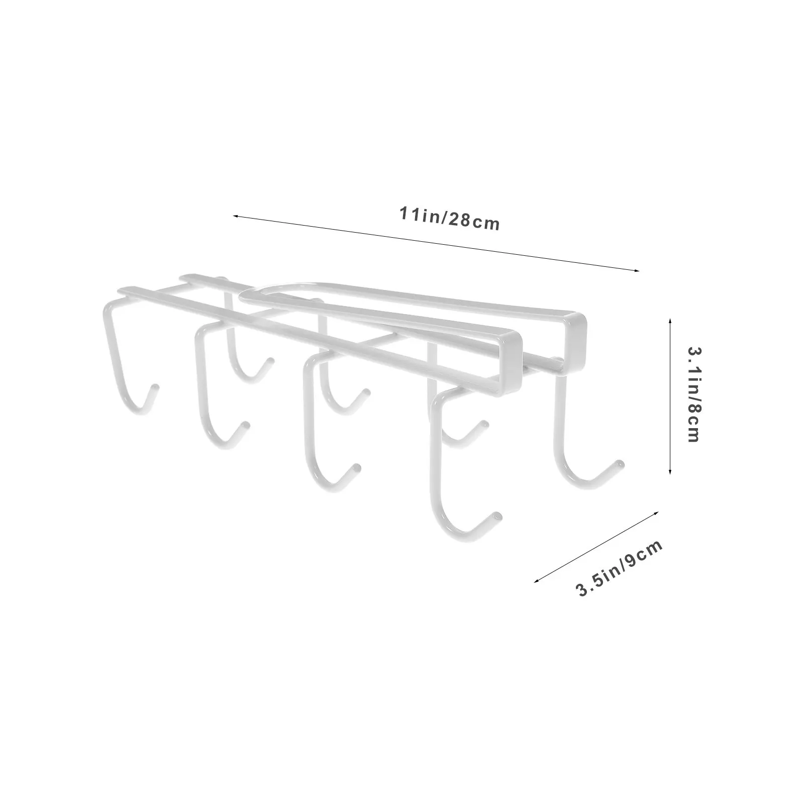 Nail Free Shelf Hooks 8 Pack U Shaped Multipurpose Hangers for Kitchen Wardrobe Storage Organization