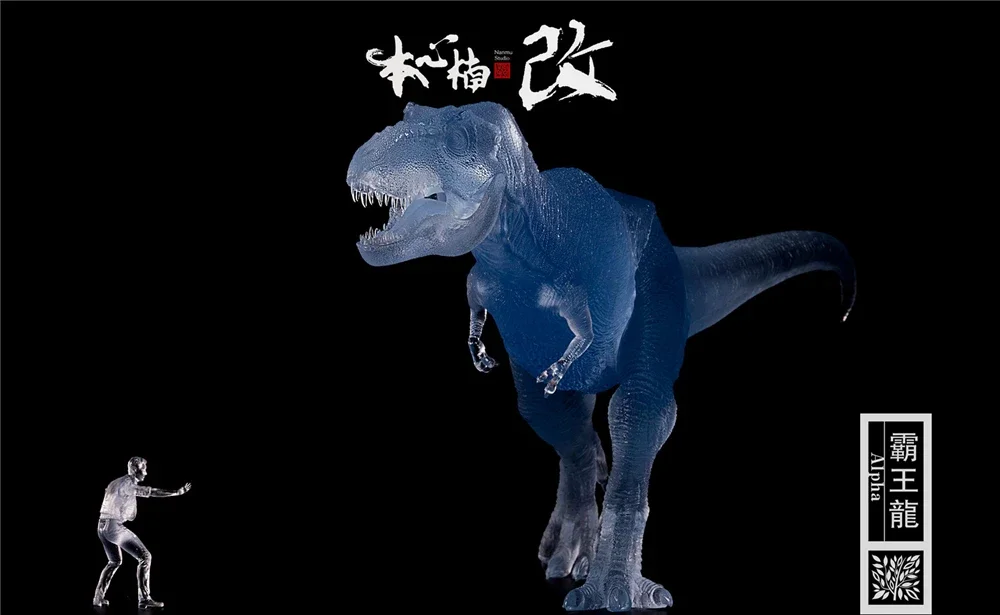 

IN STOCK! Nanmu Studio 1/35 Transparent Tyrannosaurus Rex Alpha Figure T-Rex Statue Trex Dinosaur Toys Collector Animal Gift