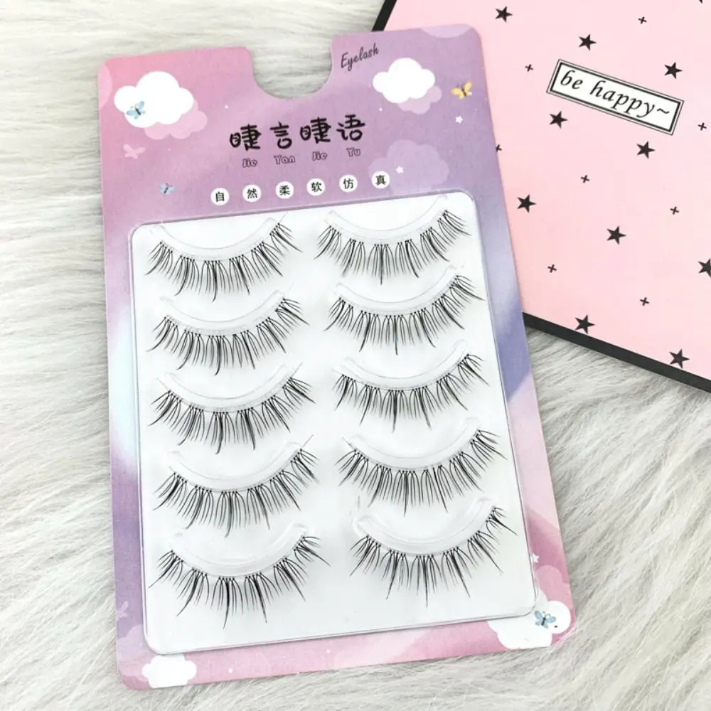 Zachte Piekerige Volledige Strip Wimpers DIY Anime Komische Stijl Enten Wimpers Lange 5-12mm Professionele Make-Up Tool dagelijks