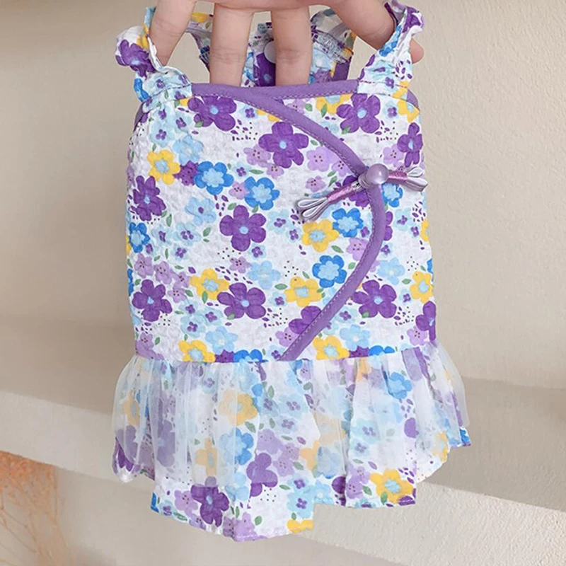 

Small Dog Dress Cat Skirt Summer Clothes Chihuahua Yorkshire Terrier Shih Tzu Maltese Poodle Bichon Apparel Puppy Pet Clothing