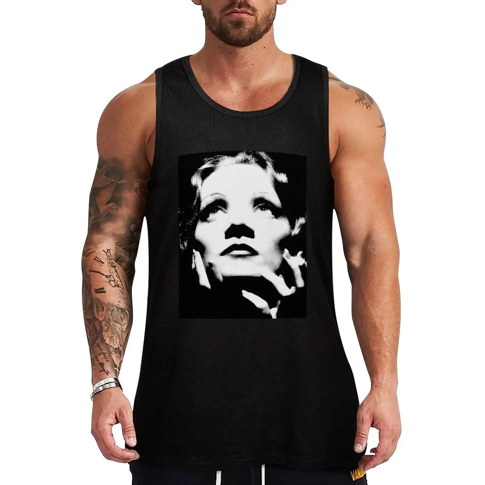 

Marlene Dietrich Tank Top Relaxed Casual Tank Top Lightweight Summer Sleeveless