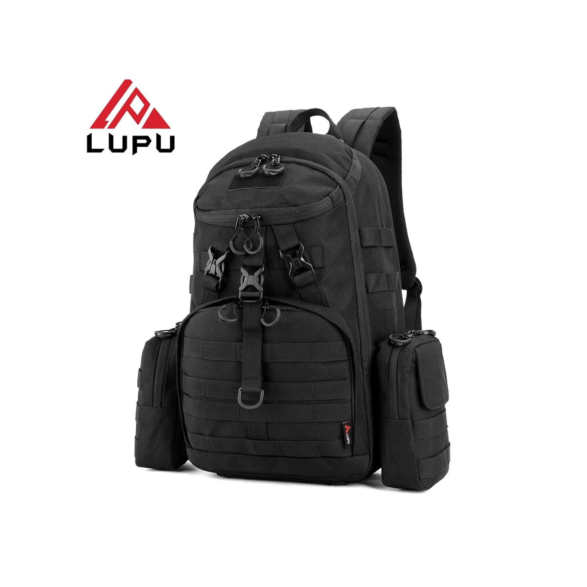45L Large Capacity Outdoor Climbing Bag Waterproof Rain Cover Tactical Backpack Sports Hiking Traveling Double Shoulder Bag