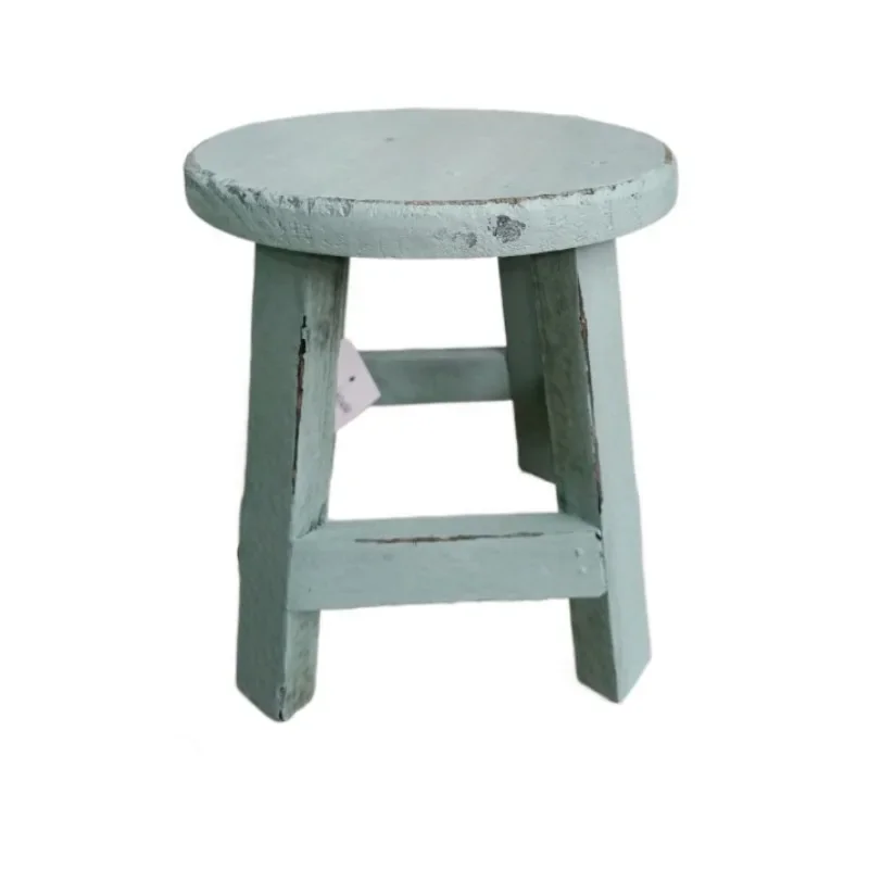 Villa courtyard decoration groceries balcony flower stool round small bench