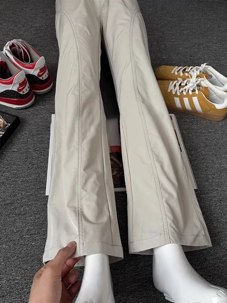 

American Sle Sla Cut Flared Pants Men Early Autumn Clothing Soft ell Casual Sports Loose Straight Leg Trousers