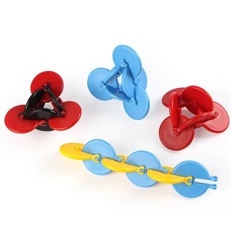 Spinners à main anti-stress 3D Extron Flip Twisting Circle pour adultes, jouet Fidget tournant cinétique pour enfants, jouet d'instituts souligné