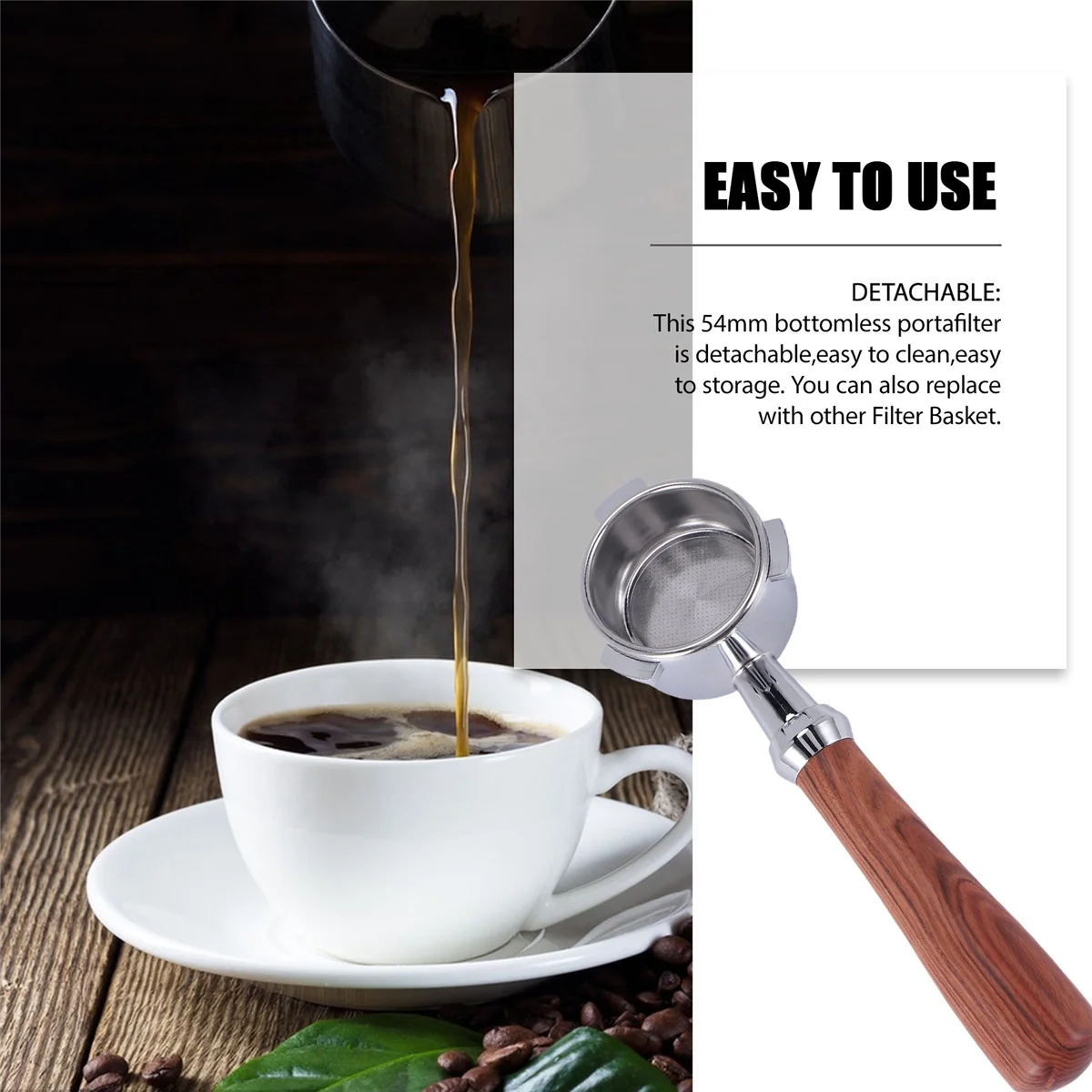 Бездонный портафильтр M17K 54 мм для Breville Barista Express BES870XL BES870BSXL BES878BSS BES880BSS BES840XL и других моделей C