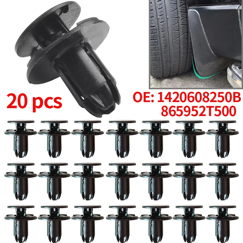 20pcs Bumper Engine Under Cover Fender Liner Fastener Push Retainer Clip For Hyundai Kia Equus Genesis 86595-2T500 1420608250B