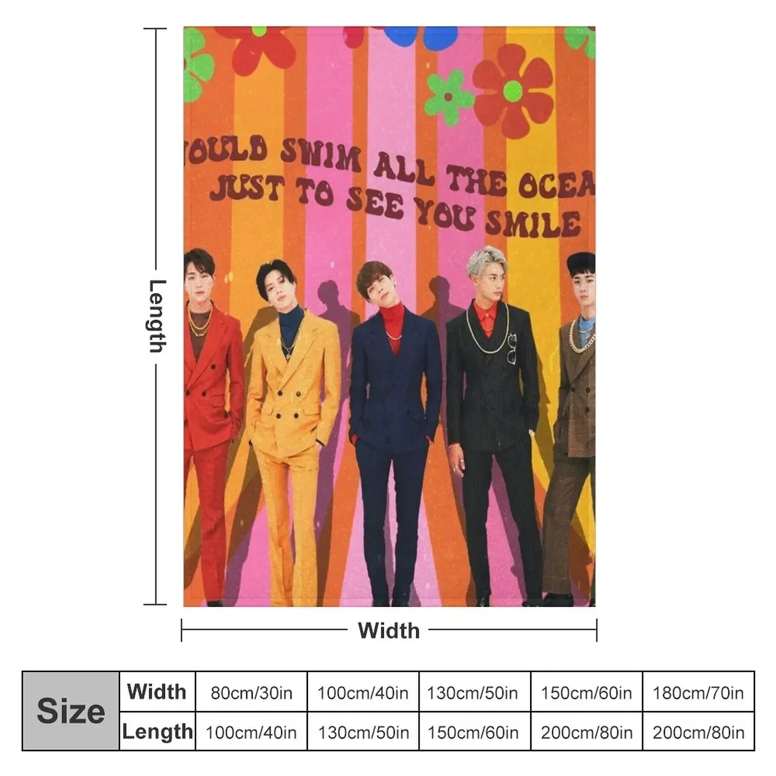 Shinee 70's poster Throw Blanket valentine gift ideas For Decorative Sofa Plaid on the sofa Luxury Thicken Blankets