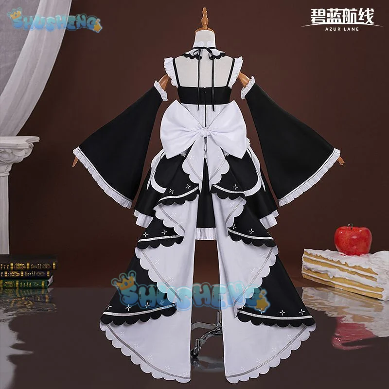 Azur Lane Pequeno Formidável ‌   Cosplay traje senhora real uniforme halloween carnaval festa de natal jogar papel roupas