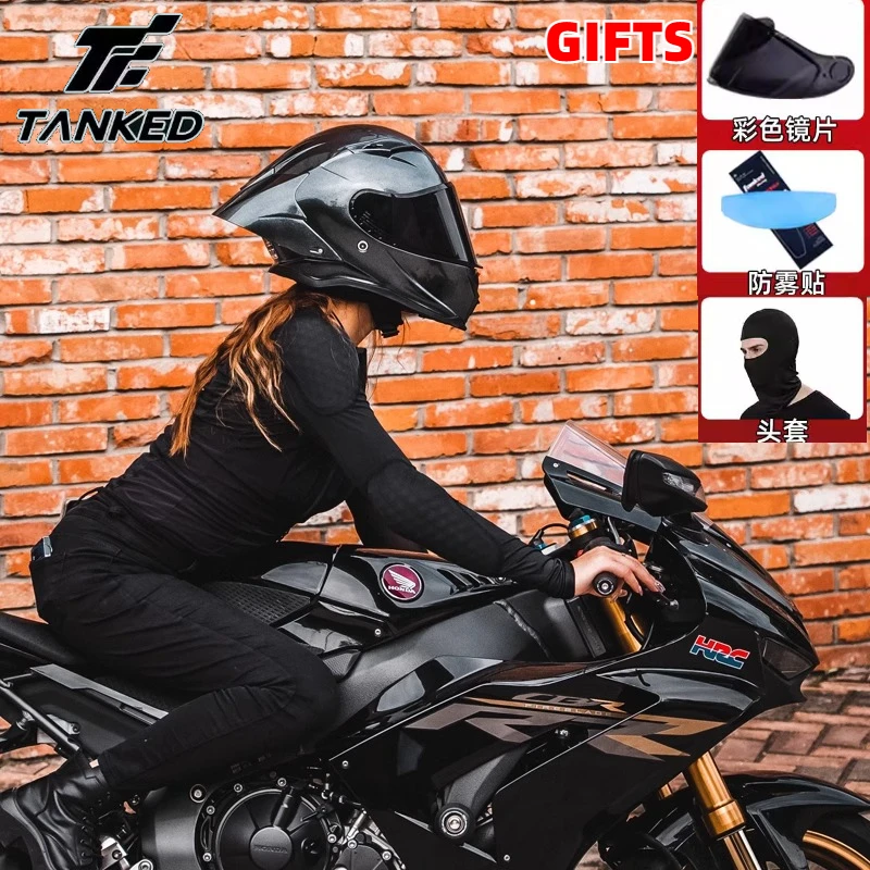 

Tanked Мужской Мото Полный Шлем Большой Хвост Крыло Женский Имитация Гонки Мотогонки Бег Велоспорт Защитный Шлем Casco De Moto