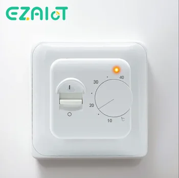 220V 16A riscaldamento a pavimento elettrico termostato ambiente cavo di riscaldamento a pavimento manuale termostato misuratore di temperatura con sensore