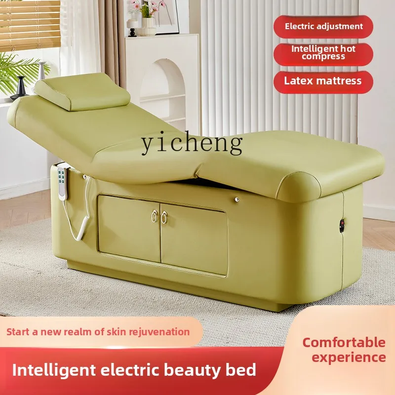 D24- intelligent electric latex beauty bed physiotherapy bed constant temperature heating multi-functional massage bed