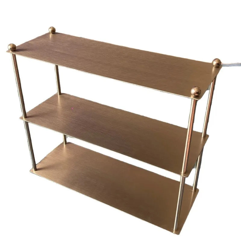 

Stainless steel multi-layer rack, medieval cup holder, cosmetics, perfume figure desktop finishing rack