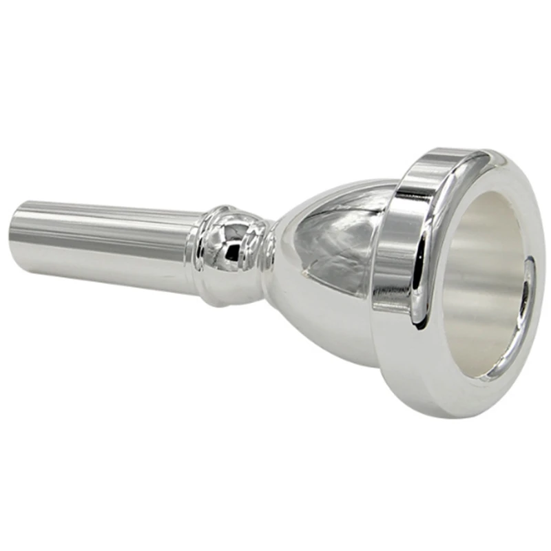 Large Mouth Large Holding Mouthpiece TUBA Mouthpiece Silver Plated Bass Large Mouthpiece