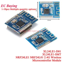 1-10Pc NRF24LE1 WiFi Wireless Communication Module NRF24L01 XL24LE1-D01 SMT 51 MCU 2.4Ghz GFSK Frequency Radio Transceiver Board