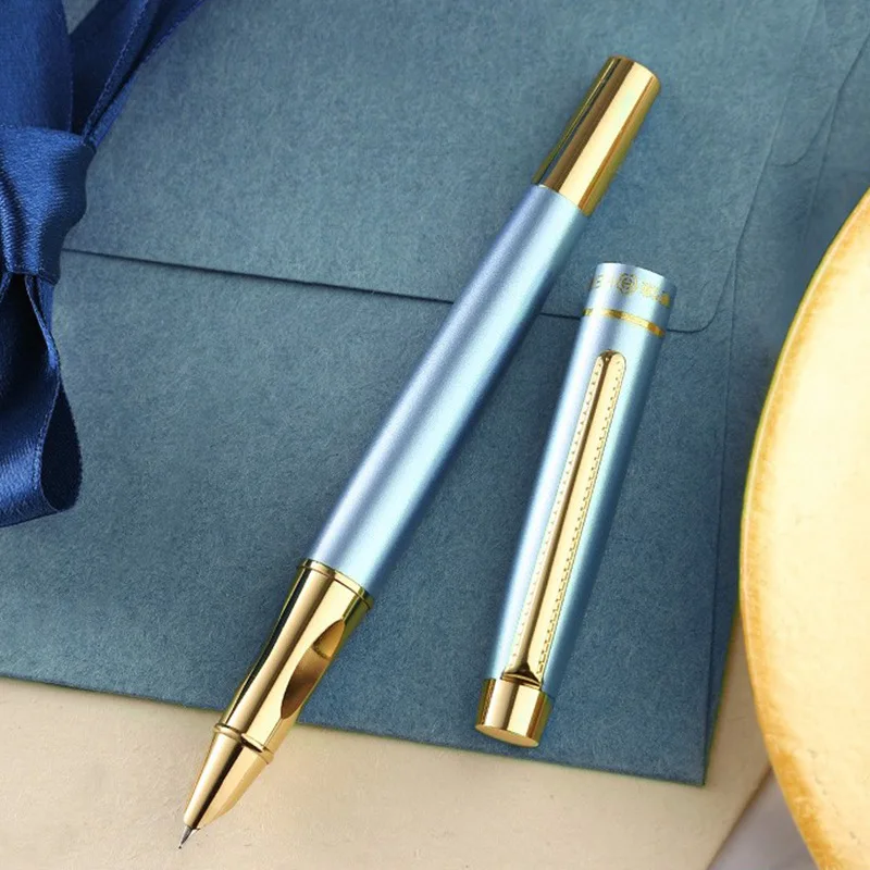 

HERO 3803 Colorful Fountain Pen Gold Clip Retro Ink Pen Finance Nib Fine 0.5mm Business Office School Supplies Stationery