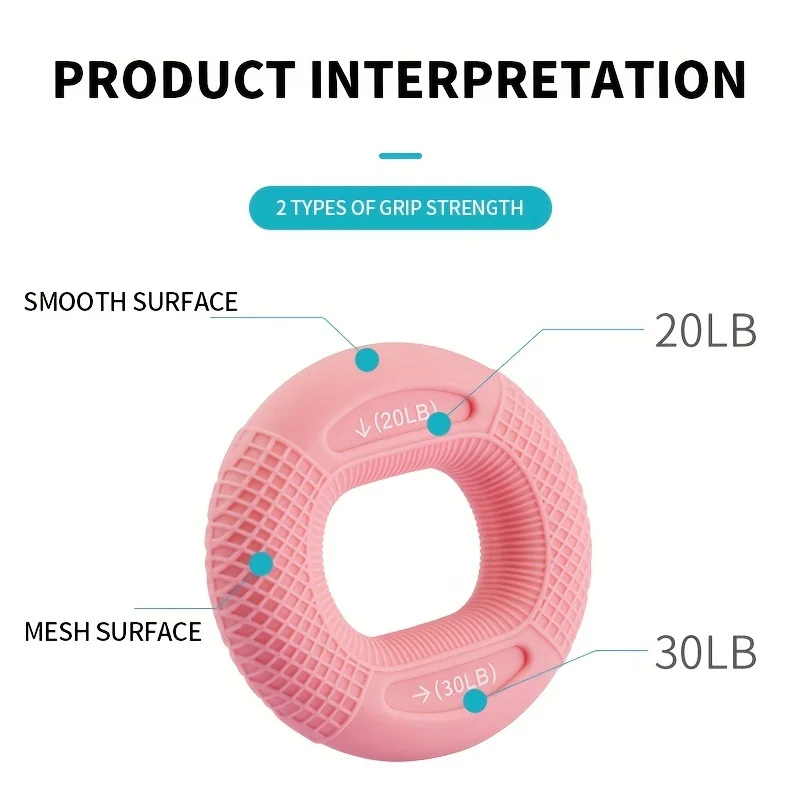 Build Muscle Strength in Your Hands with this 20-80LB Hand Muscle Training Silicone Ring - Perfect for Home Gyms! image 5