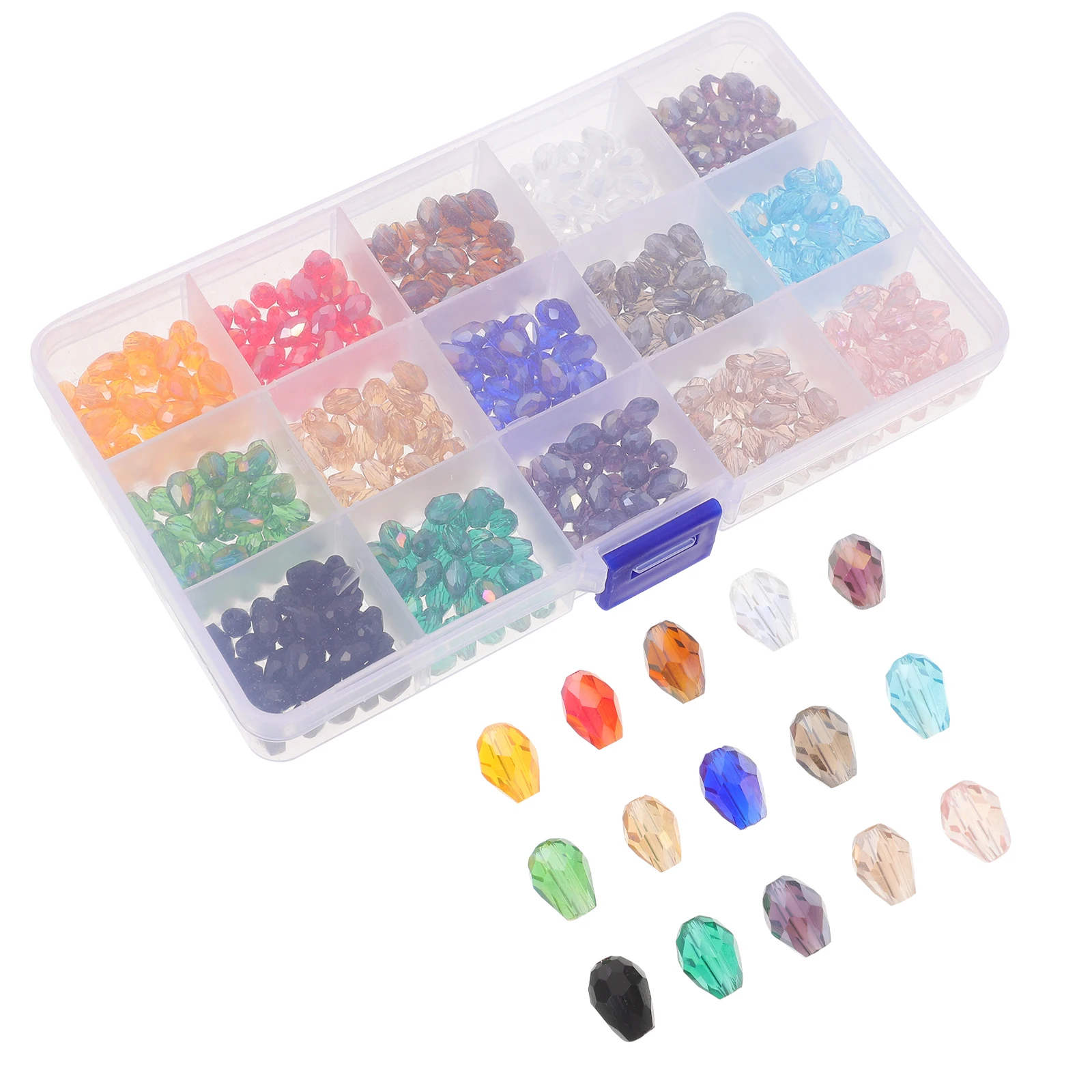 

1 Box Water Drop Glass Beads Delicate DIY Jewelry Making Accessories for Bracelets Necklaces Crafting Bulk Glass Beads