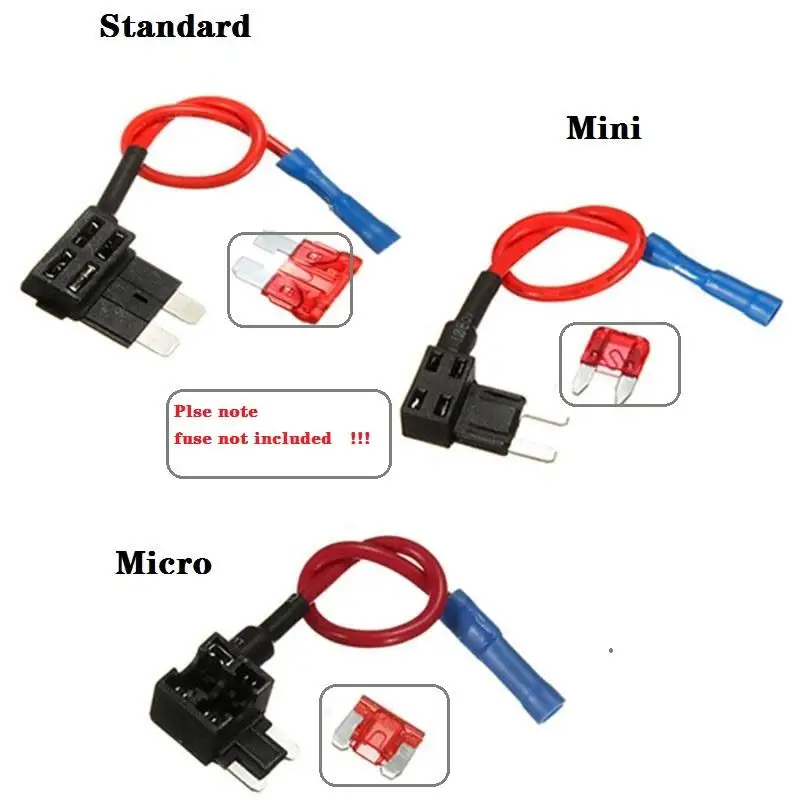 

Автомобильный держатель предохранителя 12 В Micro/mini/standard, малого и среднего размера, адаптер с адаптером дополнительной цепи с плоским предохранителем ATM 10А Micro Mini Standard