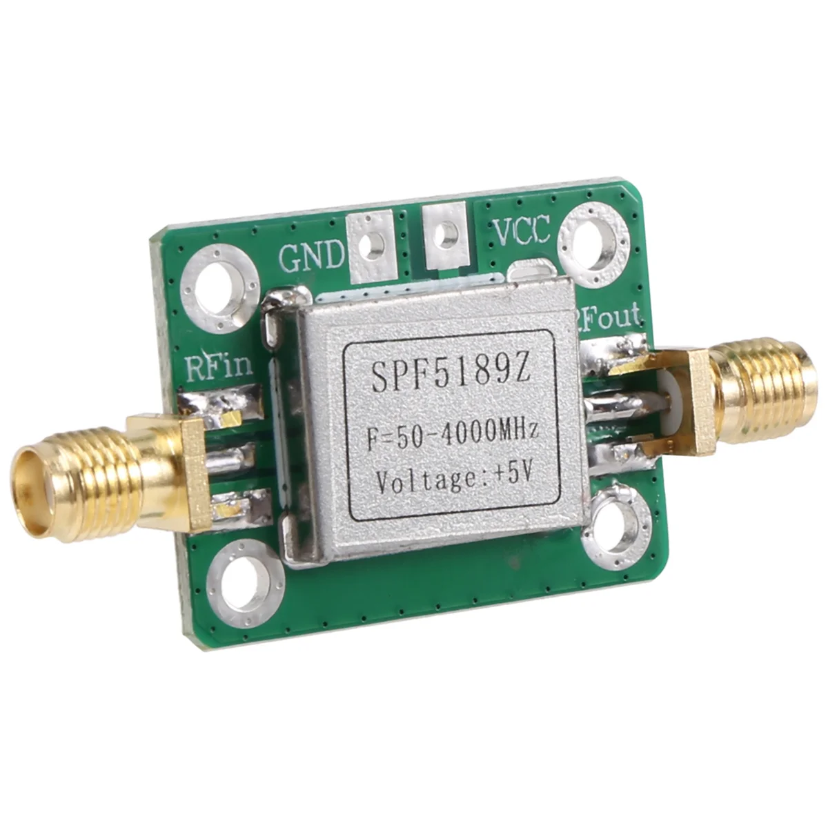 Amplificador RF, baixo ruído LNA 50 a 4000MHz SPF5189Z Amplificador RF para ampliar sinal de rádio FM HF VHF UHF