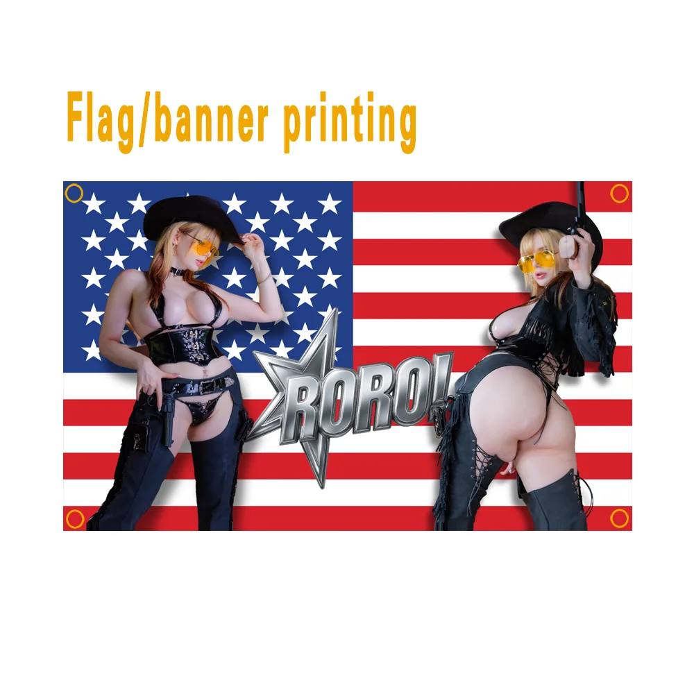 Pink American flag background cute girl room decoration flag bedroom decoration banner