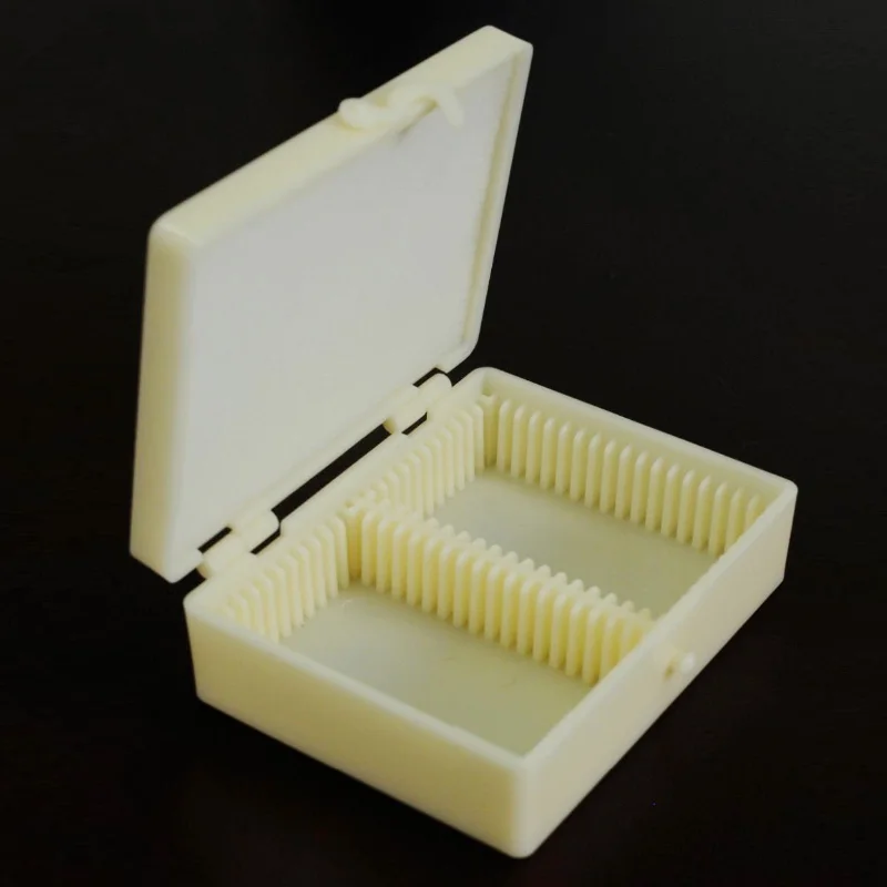 Caixa de Armazenamento de Fatia de Lâminas de Microscópio de Plástico Universal