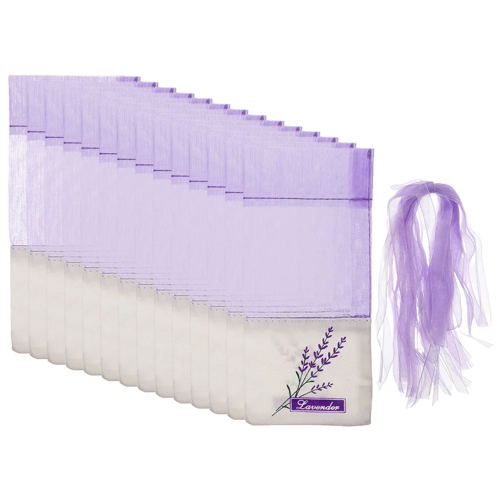 Vosarea-bolsa vacía de lavanda, bolsita transparente para regalos, bolsitas decorativas, 50 piezas