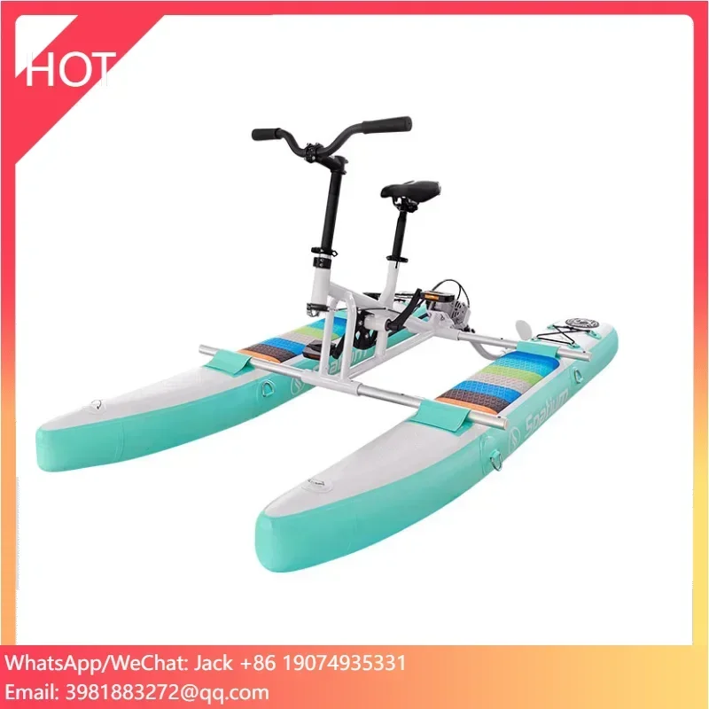 

Spatium New kids water pedal bike children inflatable floating bicycle hot sale.