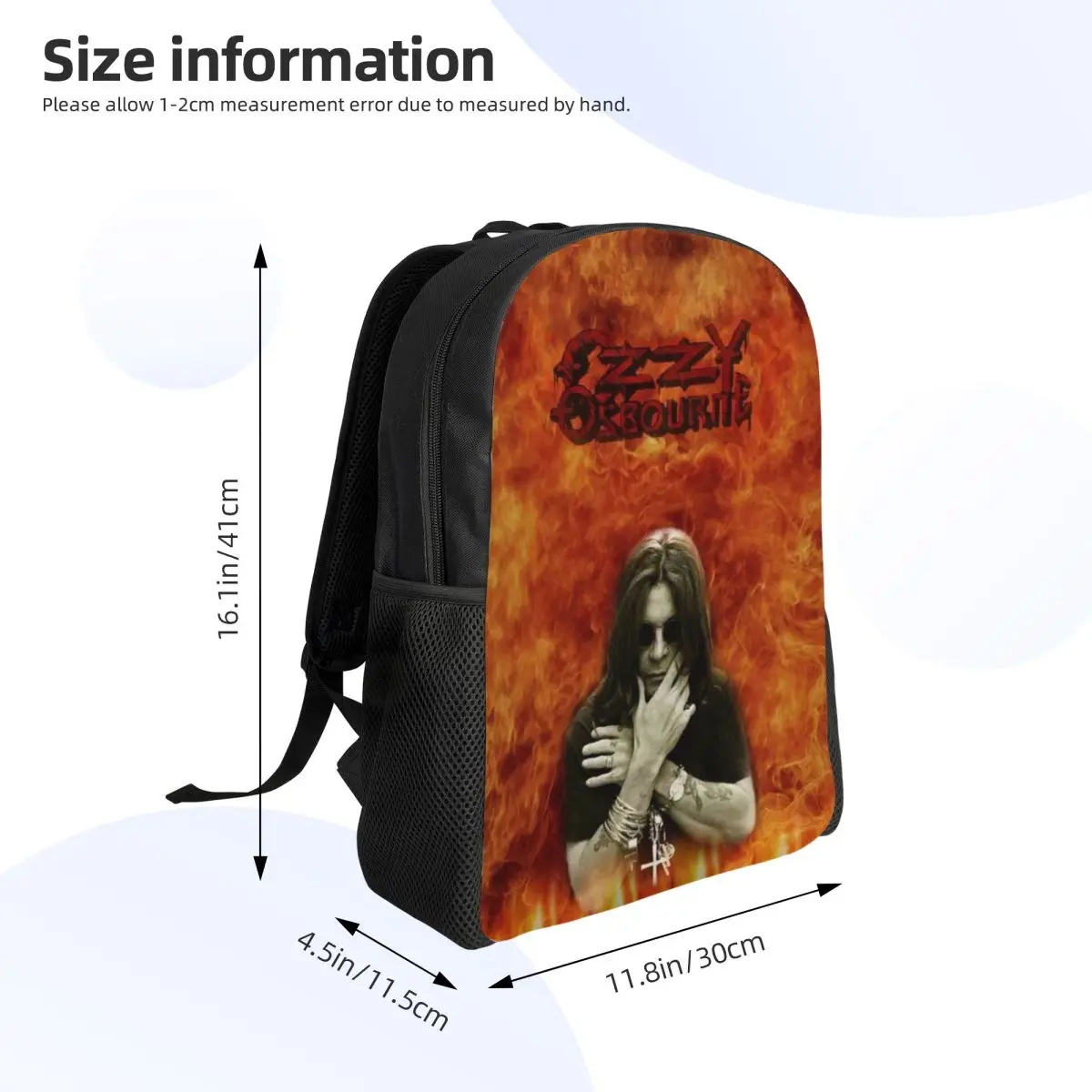 Mochila de Rock Heavy Metal personalizada para homens e mulheres, Moda Bookbag, Escola e faculdade sacos