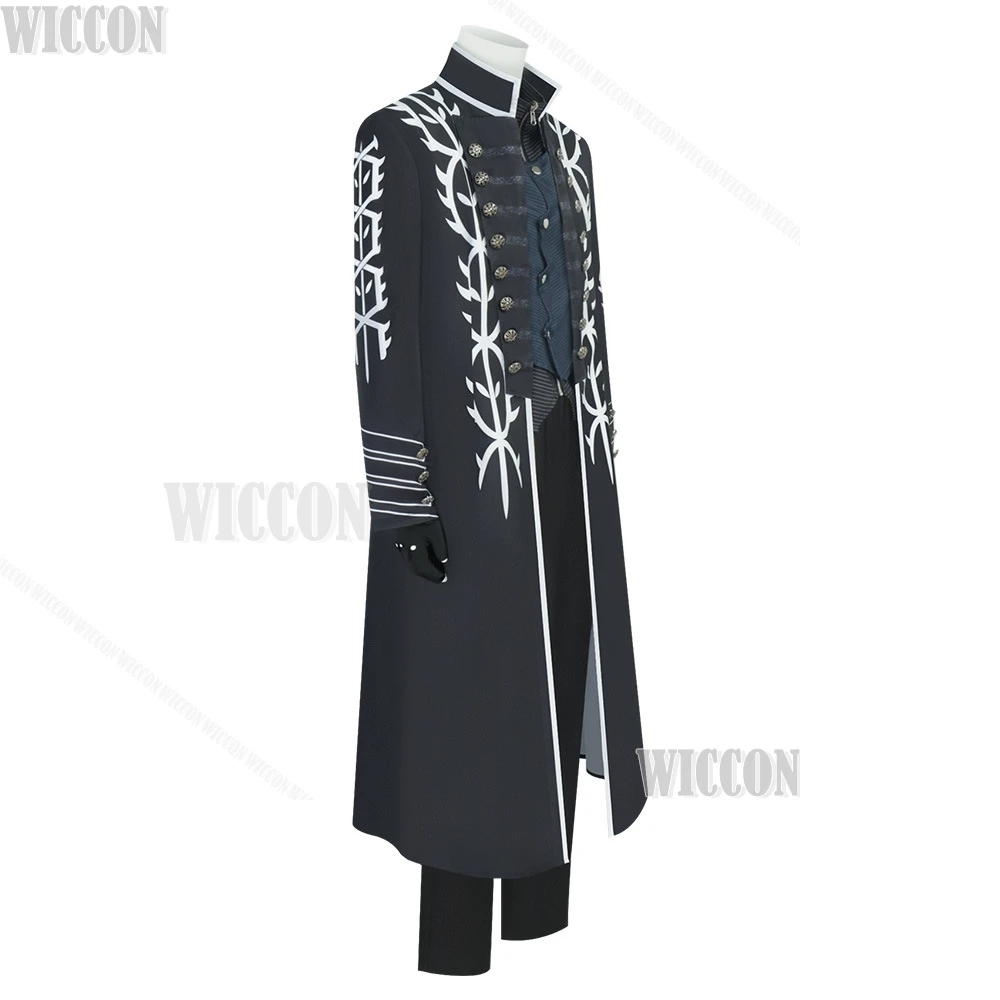 Devil Hunters May Cry Vergil Nelo Angelo Cosplay Clothes Wig DMC Trench Halloween Jacket Uniforms Halloween Carnival Men Outfit