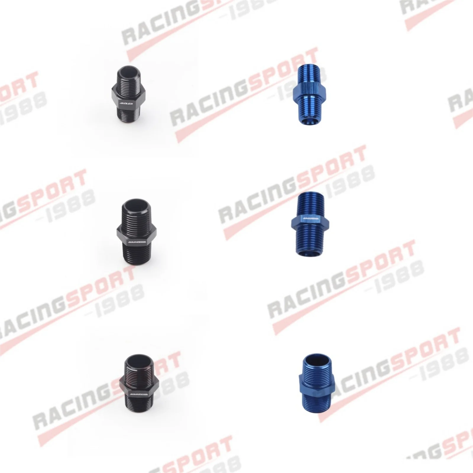 

Aluminum 1/8'' 3/8'' 1/2'' 3/4'' NPT Straight Male to 1/8'' 3/8'' 1/2'' 3/4'' Male Fitting Adapter