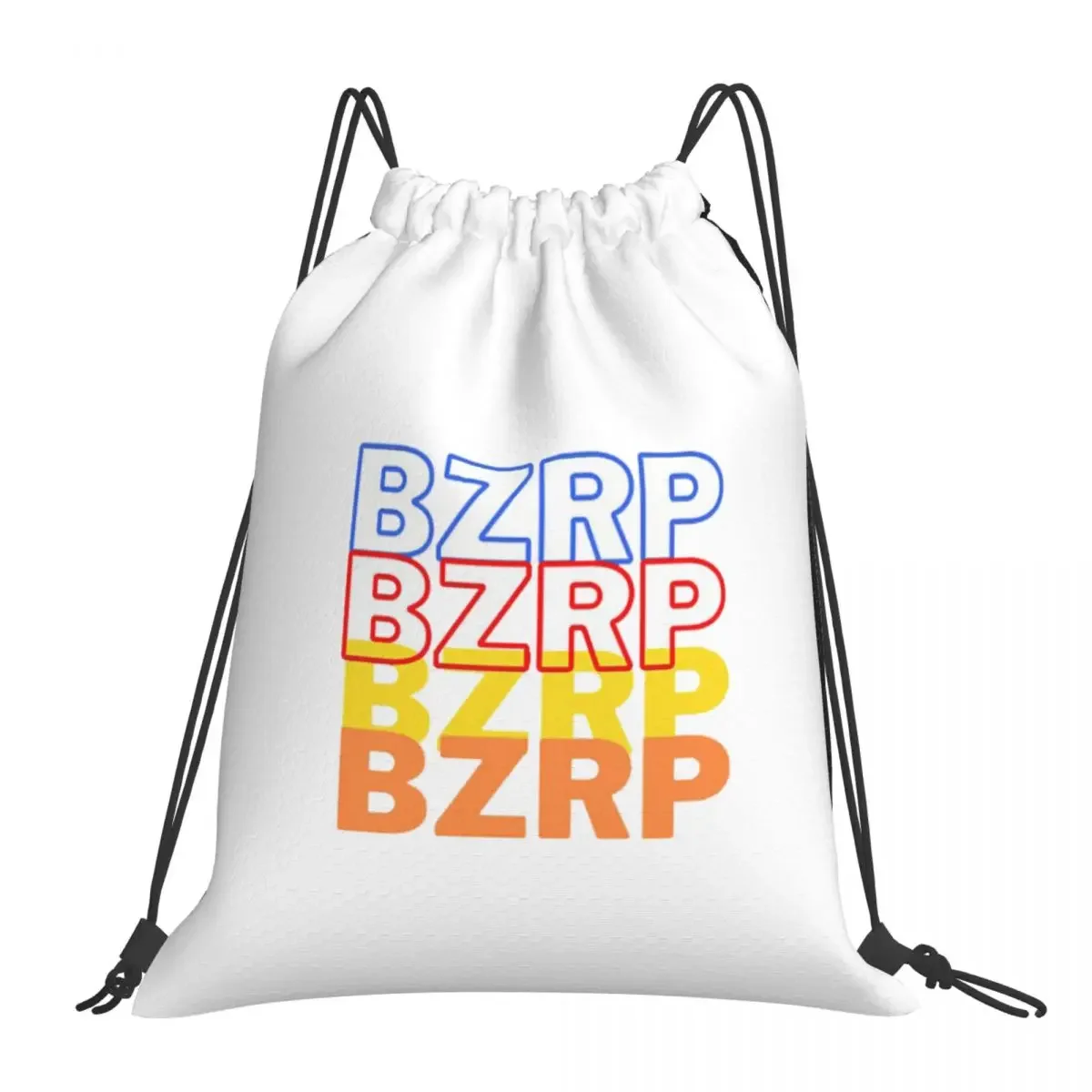 

Bizarrap BZRP Backpacks Casual Portable Drawstring Bags Drawstring Bundle Pocket Shoes Bag BookBag For Man Woman Students