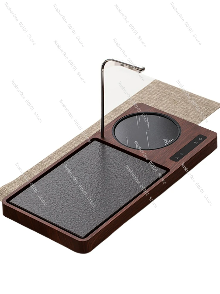 tray Household electric ceramic stove Multifunctional integrated set table Office Small dry brewing table Tea tray