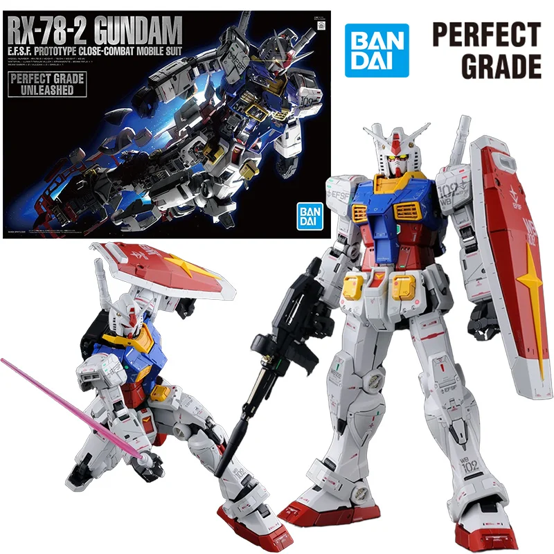 

Bandai Namco PGU 1/60 RX-78-2 Gundam 40Cm Anime Original Action Figure Model Kit Assemble Toy Birthday Gift Collection