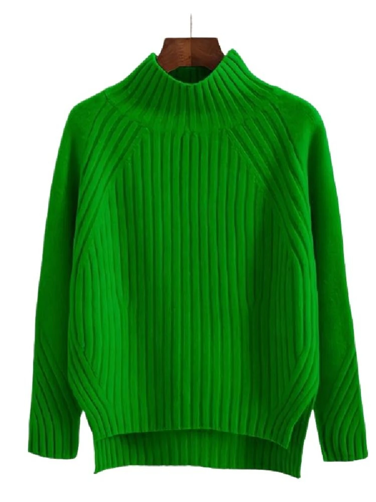 Loose Long Sve High Ne Knitwear Dames Herfst Winter Casual een Turtlene Sweater Sli Bovenkleding Base irt