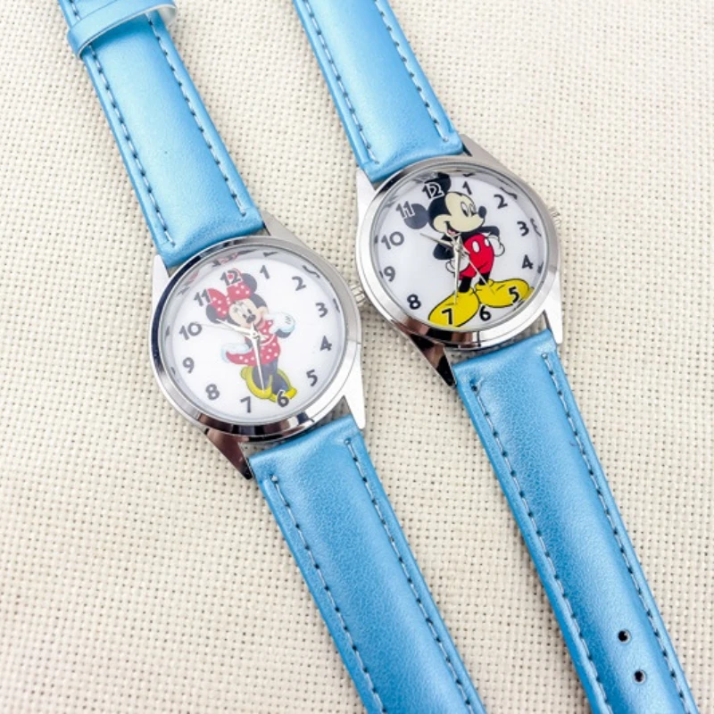 New Fashion Kids Watches Luxury Cute Cartoon Mickey Minnie Quartz Watch for Children Boy Girl Wristwatch Womens Small Dial Watch