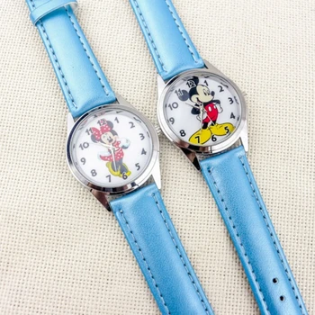 Nieuwe mode kids horloges luxe leuke cartoon mickey minnie quartz horloge voor kinderen jongen meisje polshorloge womens kleine wijzerplaat horloge