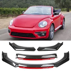Car Front Bumper Lip Auto Chin Spoiler Splitter Diffuser Body Kits Trim Air Dam Protector For VW Beetle A5 2011-2016