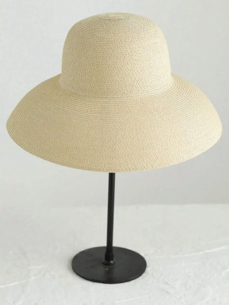 

Retro French Style Wide Brim Sun Hat Women Summer Beach Hat UV Protection Elegant Casual Bohemian Vintage Straw Hat
