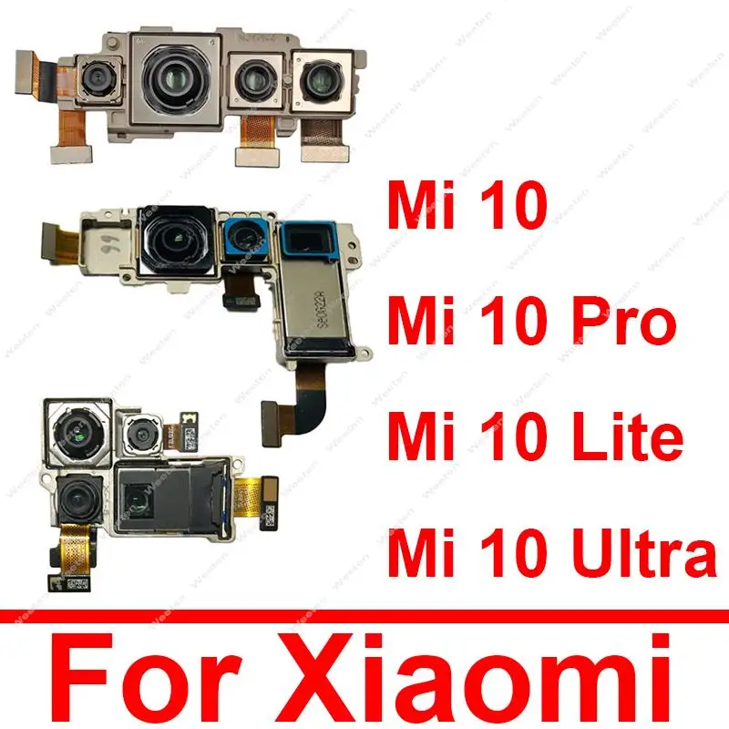 For Xiaomi Mi 10 Pro Lite Mi 10 Ultra Back Backside Selfie Facing View Small Rear Camera Module Flex Frontal Replacement Parts